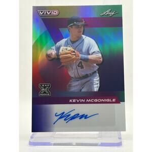 2024 Leaf Vivid KEVIN MCGONIGLE Rookie Prismatic Auto 7/7 SP Detroit Tigers RC